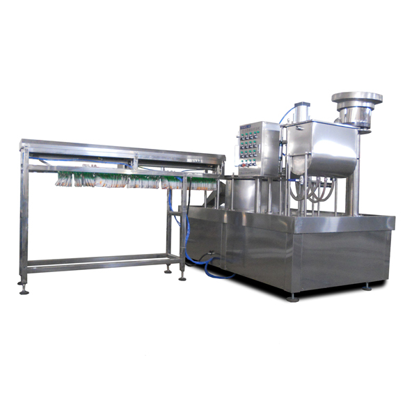 shape pouch juice filling and sealing machine, pouch packing 