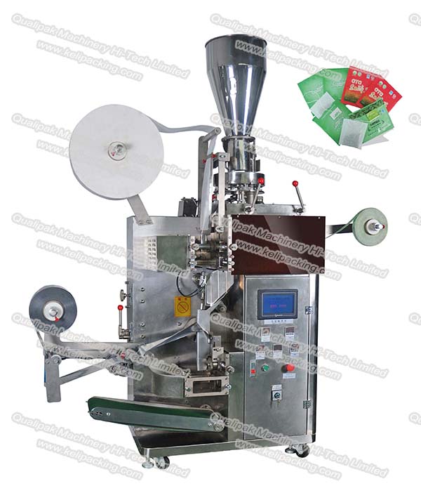 QP-180 Inner bag outer bag tea packing machine with thread and tag