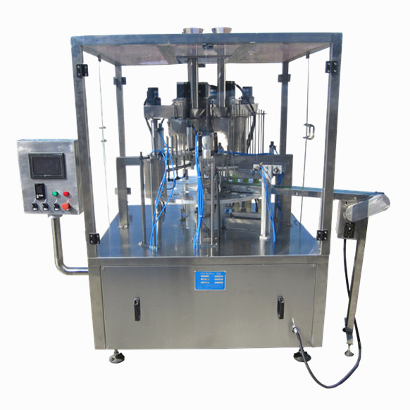 Shanghai Machinery Semi Automatic Tube Fill Seal Machine For Paste